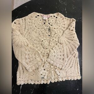 Vintage Max Azria Collection Crochet Crop Top